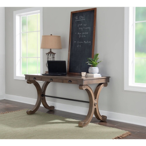 Willowbrook Desk in Grey Finish Wood by Powell(Incomplete Box 1/2)