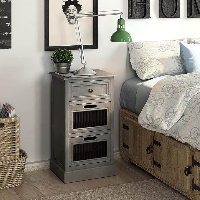COZAYH Mid Century Modern Nightstand, Fully Assembled 