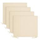 Basic Beyond 4 piece memory foam chair cushions 16” x 18.5” x 3” , Tan