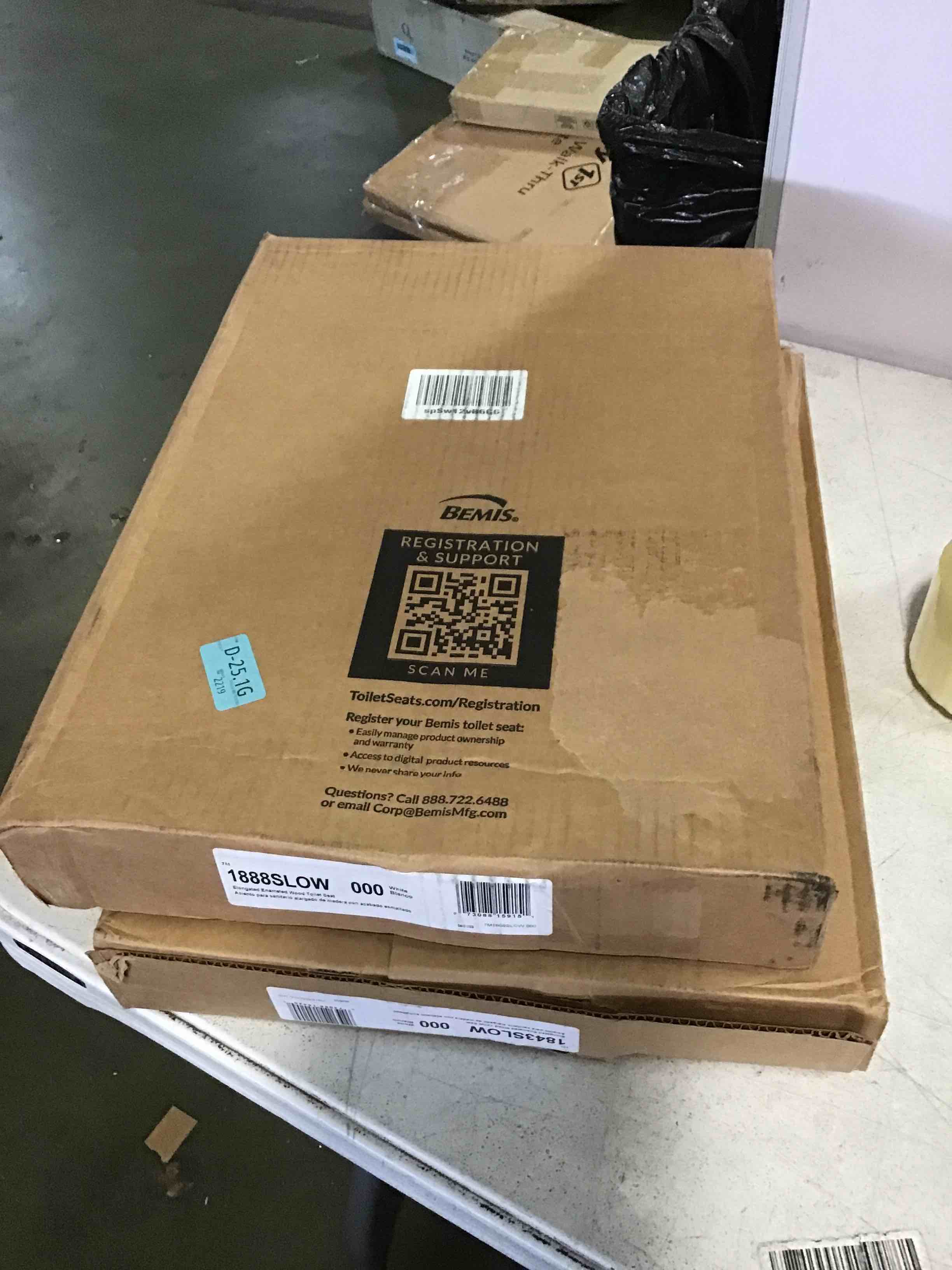 Assorted of toilet seats