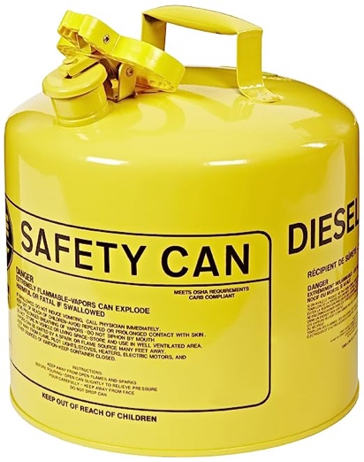 Eagle UI-25-S Type I Metal Safety Can, Flammables,