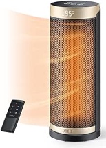 Dreo Space Heater for Indoor Use, 1500W Fast Heating Ceramic Electric Heater with Thermostat, Remote, Overheating & Tip-Over Protection, 1-12H Timer, 70° Oscillating Portable Heater for Office Bedroom