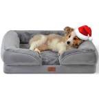 BEDSURE Orthopedic Dog Bed for Medium Dogs - Waterproof Dog Bed Medium, Foam Sofa with Removable Washable Cover, Waterproof Lining and Nonskid Bottom Couch, Pet Bed