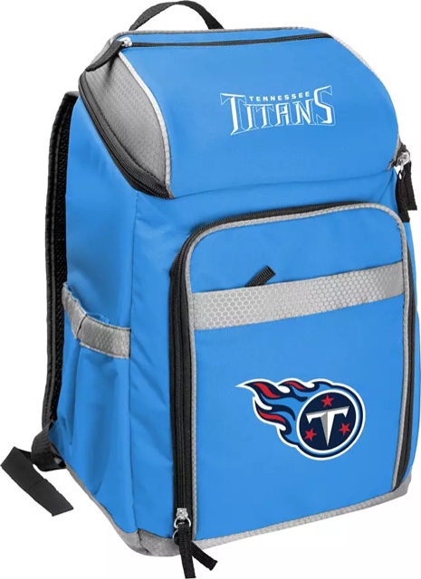 Logo Brands Officially Licensed NFL 32-Can Backpack Cooler (Tennessee Titans)