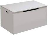 Badger Basket Flat Top Toy Box and Storage Bench for Kids, Playroom Storage, White