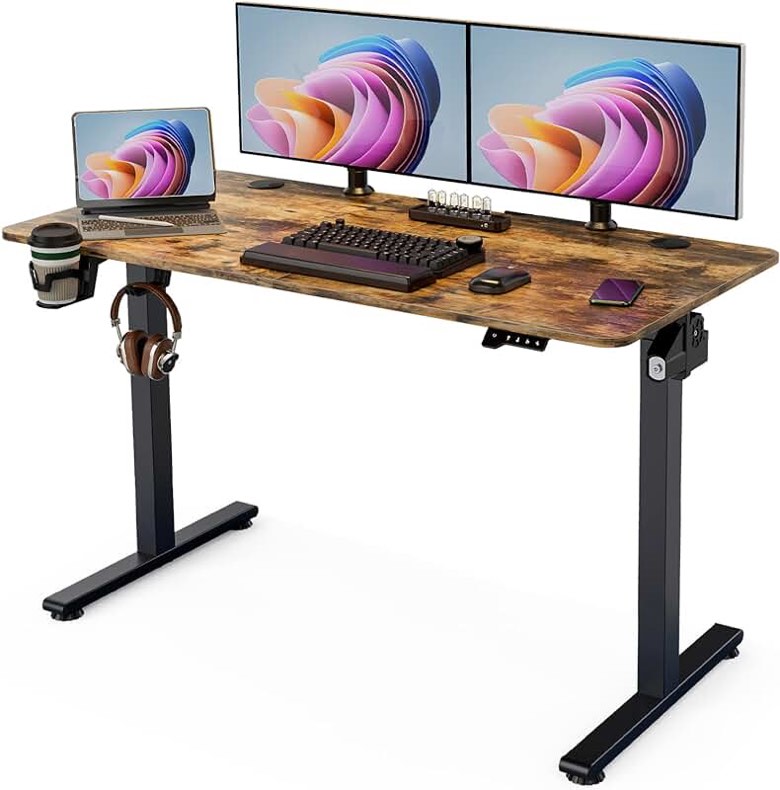 Electric Height Adjustable Standing Desk  48 Inch 