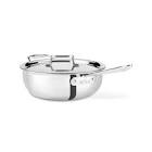 All Clad D5 Polished Stainless 4 QT Essential Pan W/Lid - 5 ply 