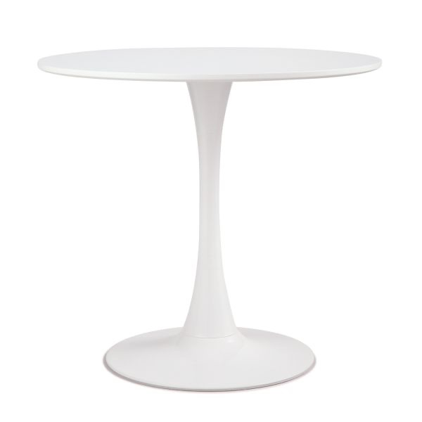 Modern Round White Tulip Pedestal Table( Incomplete Only Base 