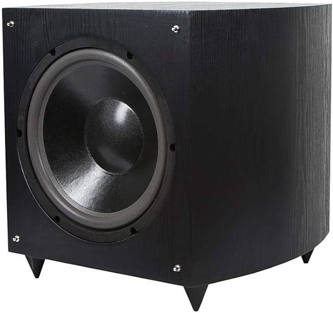 Monoprice 12 Inch 150 Watt Powered Subwoofer, Black (109723) (Renewed)
