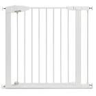 Munchkin Easy Close Pressure Mounted Baby Gate for Stairs, Hallways and Doors, Walk Through with Door, Metal, White