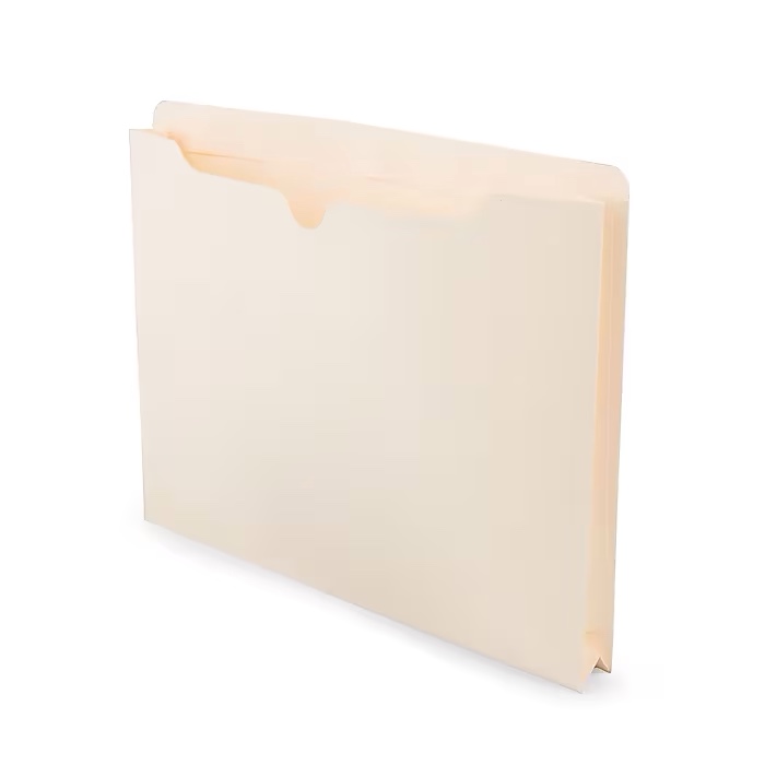 Staples Reinforced File Jacket, 1.5" Expansion, Letter Size, Manila, 50/Box (TR119172)