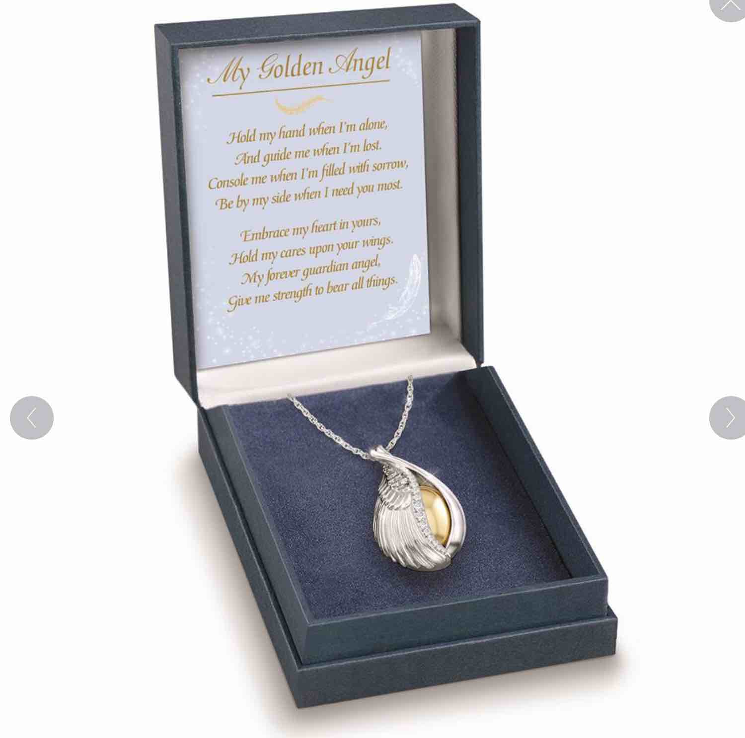 The Chiming Guardian Angel Pendant