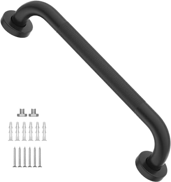 Shower Grab Bar, 20 inch, Black