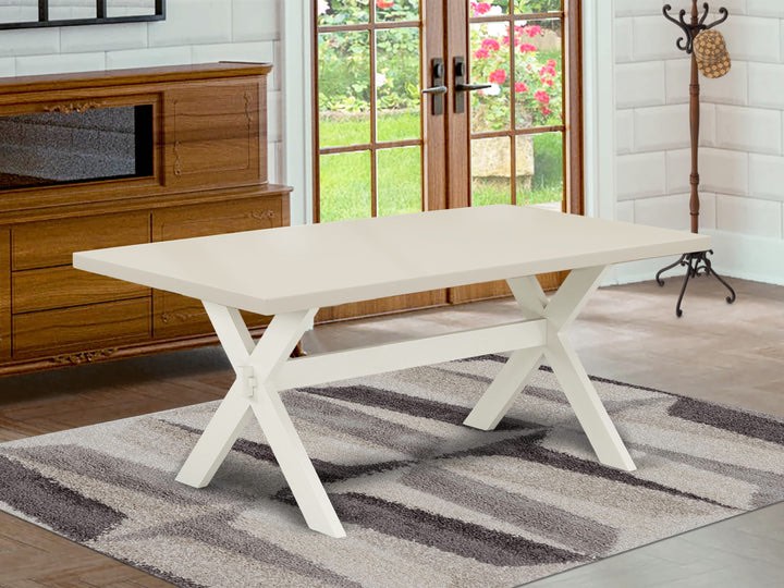 East West Furniture XT027 X-Style Mid-Century Modern Dining Table - a Rectangle Kitchen Table Top with Stylish Legs, 40x72 Inch 