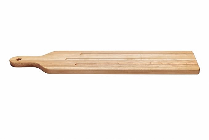 Labell Boards Canadian Maple Bread/serving Board With Handles, 5x24x3/4