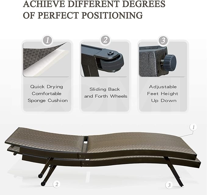Member's Mark Padded Wicker Chaise-