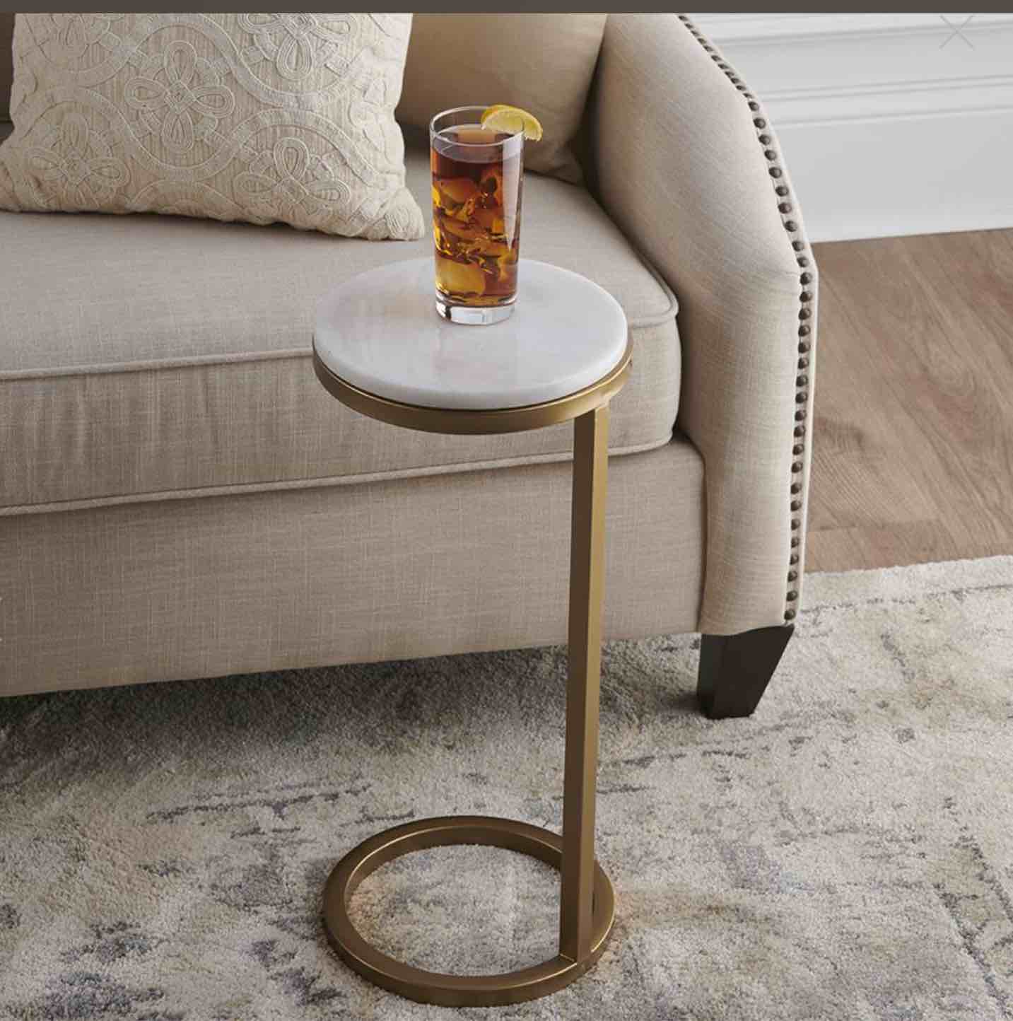 The Tight Space Marble Drink Table