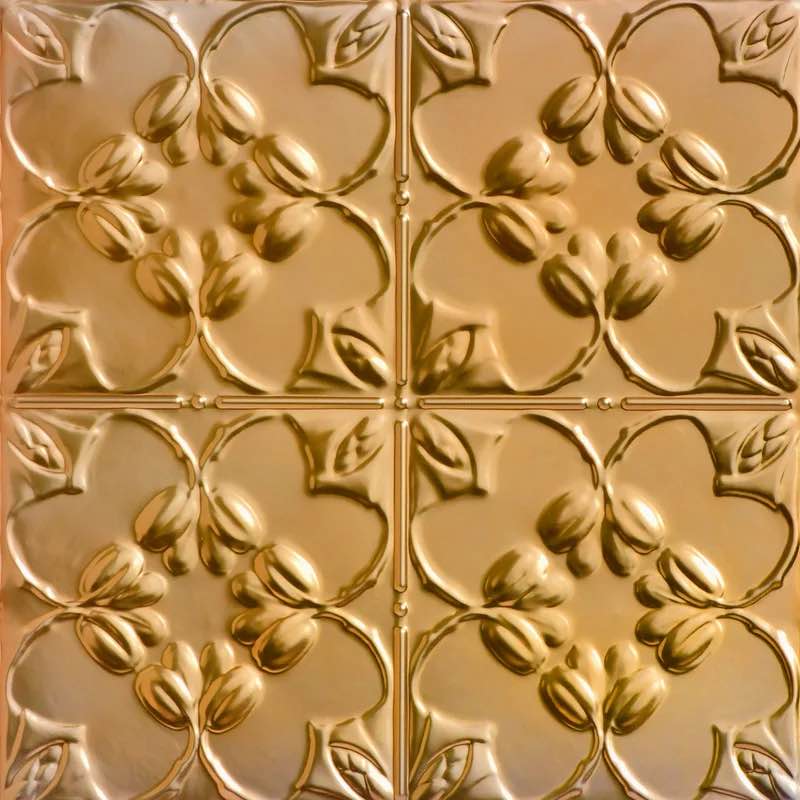 Lincoln Copper Lilac 2 ft. x 2 ft. Nail-up Tin Ceiling Tile (Set of 12)