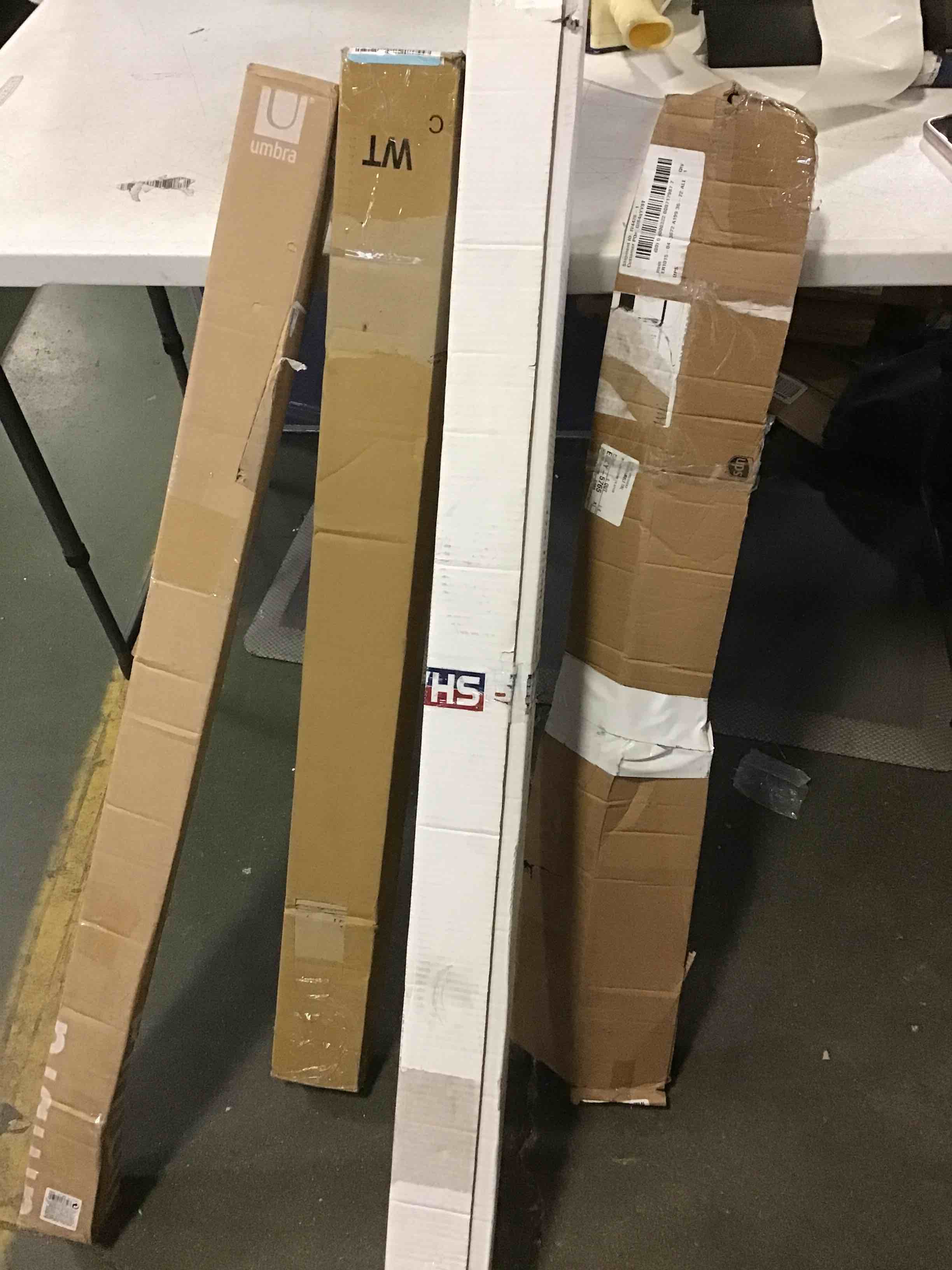 assorted item miscellaneous curtain rod/ retractable gate and more 