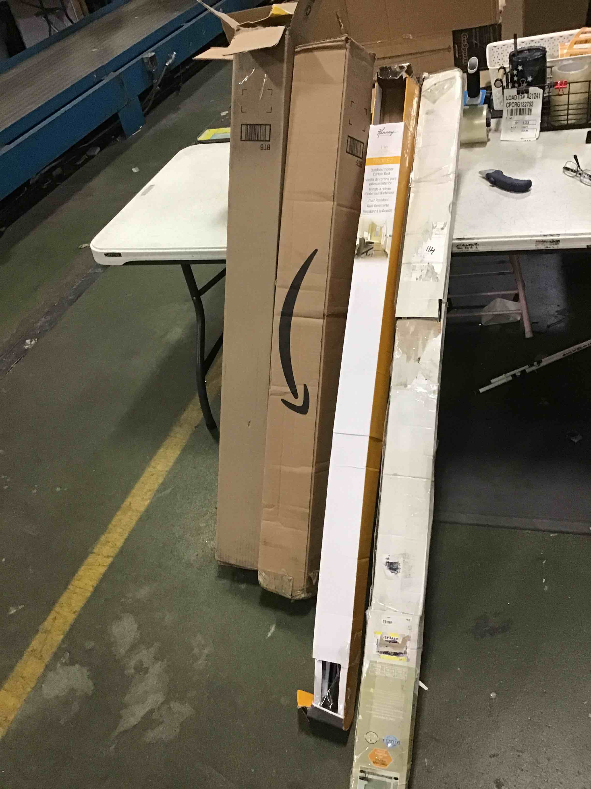 Assorted Shades & Curtain Rods