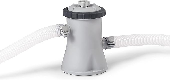 INTEX 28601EG C330 Krystal Clear Cartridge Filter Pump for Above Ground Pools, 330 GPH Pump Flow Rate