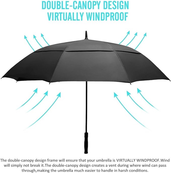 BAGAIL Golf Umbrella Large Oversize Double Stick Umbrellas for Men and Women