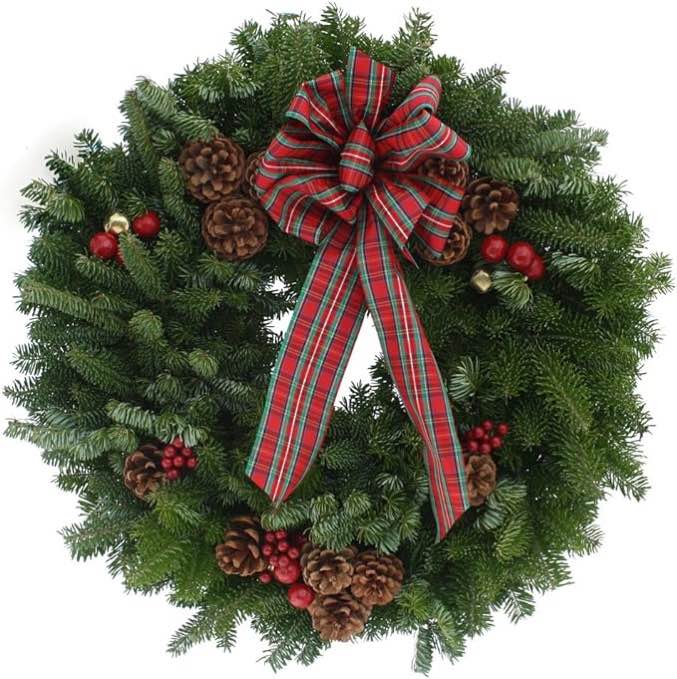 Worcester Wreath 20-Inch Highland Maine Balsam Wreath