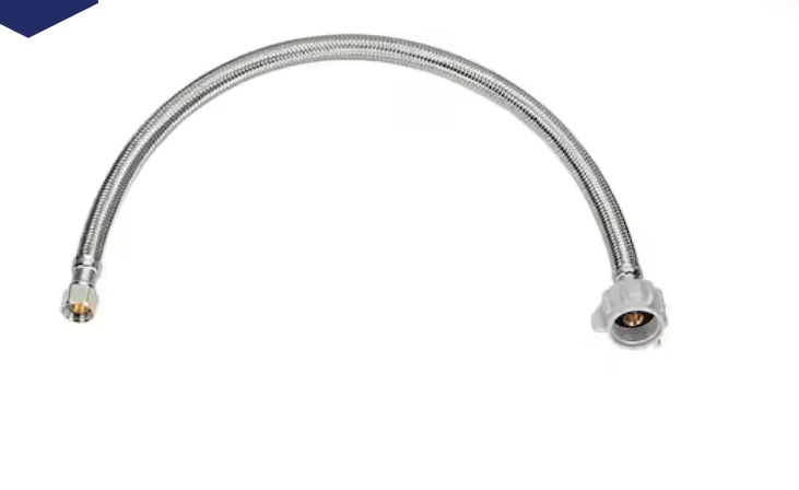 RELIABILT 3/8-in compression x 7/8-in Fip x 20-in Braided Stainless Steel Flexible Toilet Supply Line