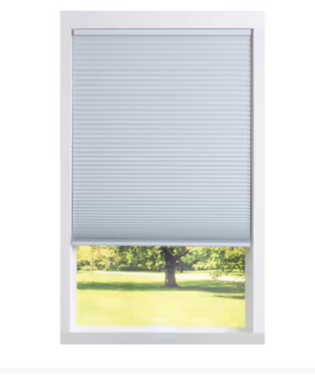 allen + roth 58-in x 64-in White Blackout Cordless Cellular Shade