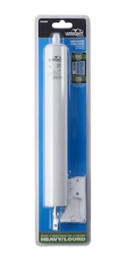 WRIGHT PRODUCTS 12.625-in Heavy Duty Adjustable White Aluminum Hold Open Screen/Storm Door Pnuematic Closer