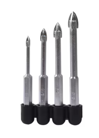 Kobalt Carbide Tipped Right Handed Glass and Tile Drill Bit Set