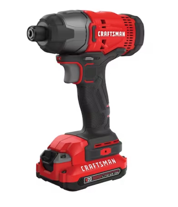 CRAFTSMAN 20-volt Max 1/4-in Cordless Impact Driver (1-Battery Included)