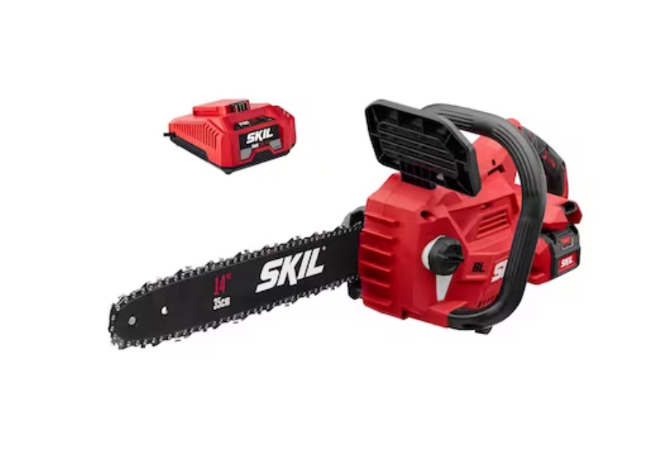 SKIL 40-volt 14-in Brushless Battery 2.5 Ah Chainsaw (Battery and Charger Included)