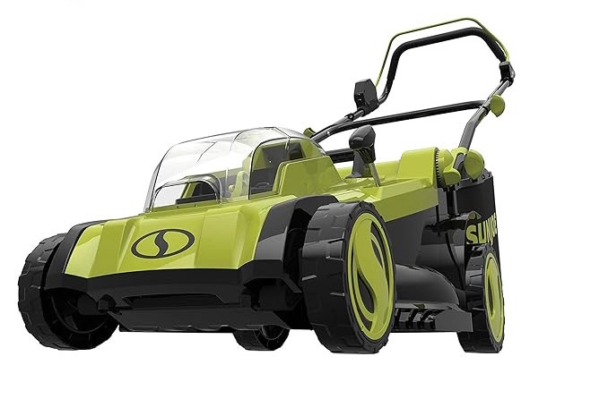 Sun Joe 24V-X2-17LM 48-Volt 17-Inch Mulching Walk-Behind Lawn Mower w/11-Gallon Grass Catcher & 6-Position Height Adjustment, Included, Cordless, Kit (w/ 2x 4.0-Ah Battery and Charger)