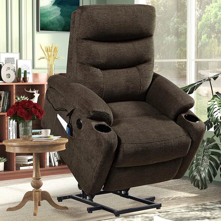 Upholstered Heated Massage Chair By Red Barrel Studio®