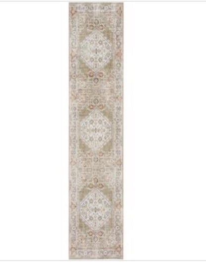 Nourison Astra Machine Washable Persian Sage Multi 2 2 X 8 Area Rug (2x8