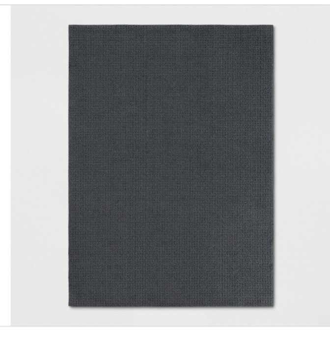 4'x5'6" Washable Solid Accent Rug Blue - Made by Design