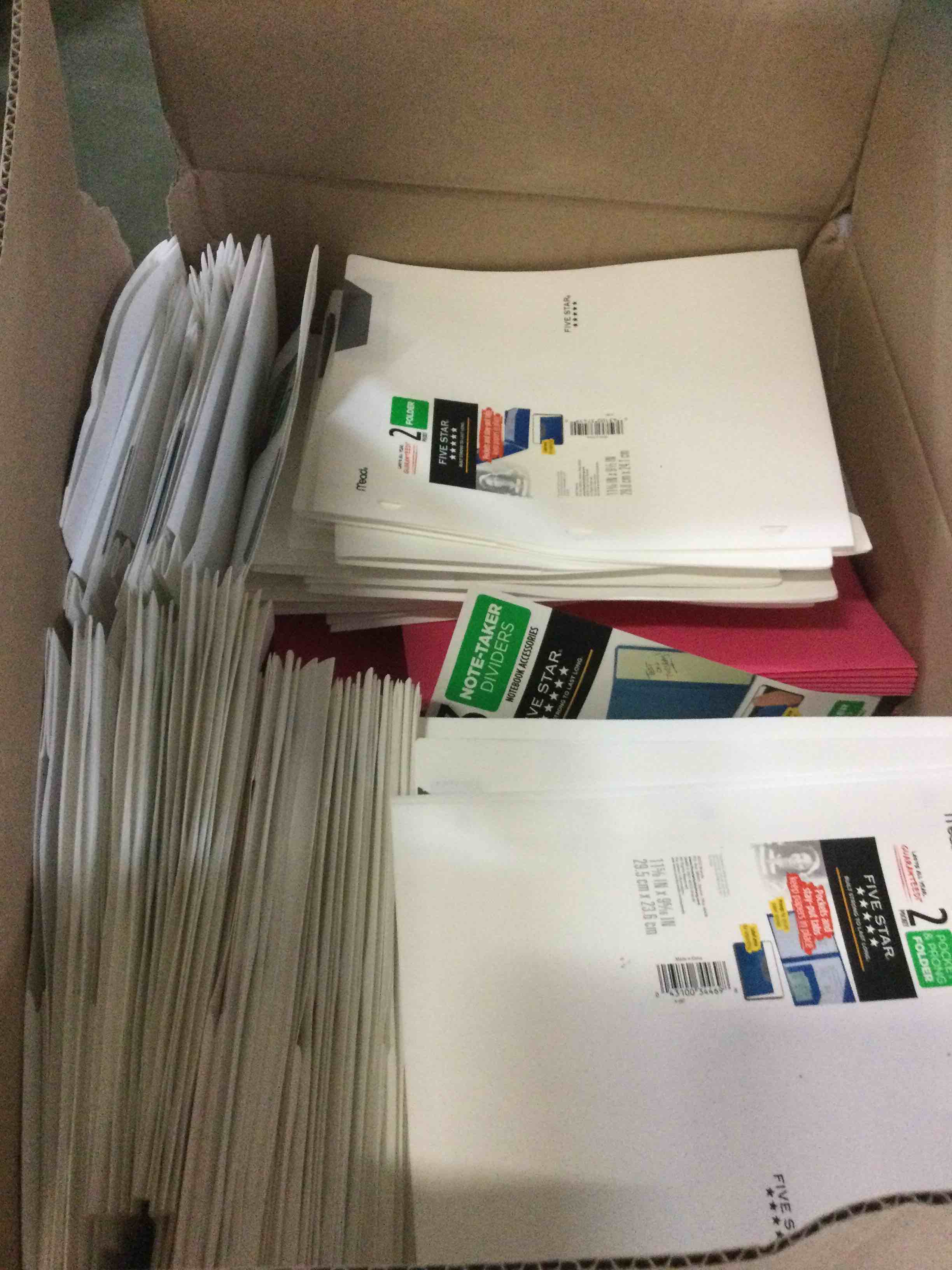 Box of folders 