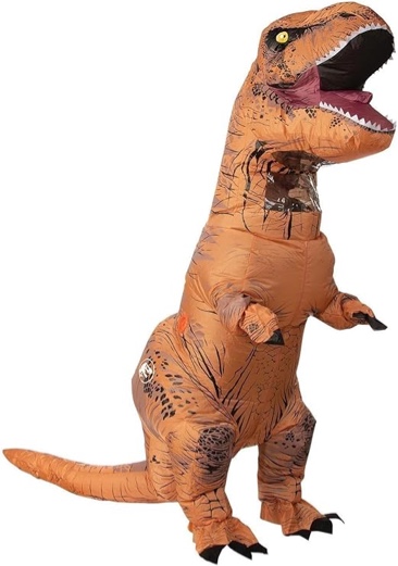Adult Original Inflatable Dinosaur Costume, T-Rex, Standard