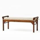 Unknown Wooden Bench with Cushion top (cream)