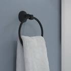 Matte Black Circular Towel Holder