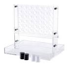  4 in. White/Black Acrylic A Row Game - Fun Strategy Game and Tabletop Decoration -