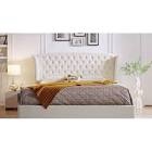 Luxurious Upholstered Platform Bed with Stately High Headboard Dual Drawer Storage Bedroom Comfort