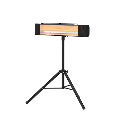 Utilitech Up to 1500-Watt Infrared Utility Indoor/Outdoor Electric Space Heater with Thermostat and Remote Included