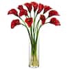 Artificial Indoor Mini Calla Lily Silk Flower Arrangement