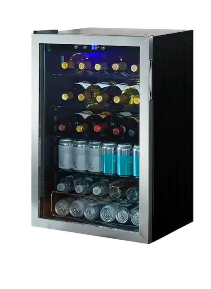 Vissani 4.3 Cu. ft. Wine and Beverage Cooler in Stainless Steel