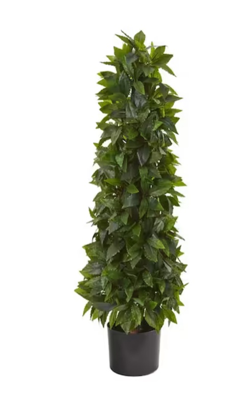  3 ft. Sweet Bay Cone Topiary Artificial Tree