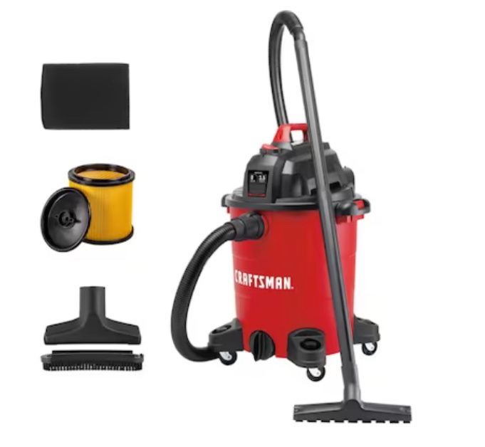 CRAFTSMAN 8-Gallons 3.5-HP Corded Shop Vacuum with Accessories Included Item #3386743 | Model
