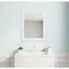  Glacier Bay 23.5 in. W x 28.5 in. H Rectangular PS Framed Wall Bathroom Vanity Mirror in White