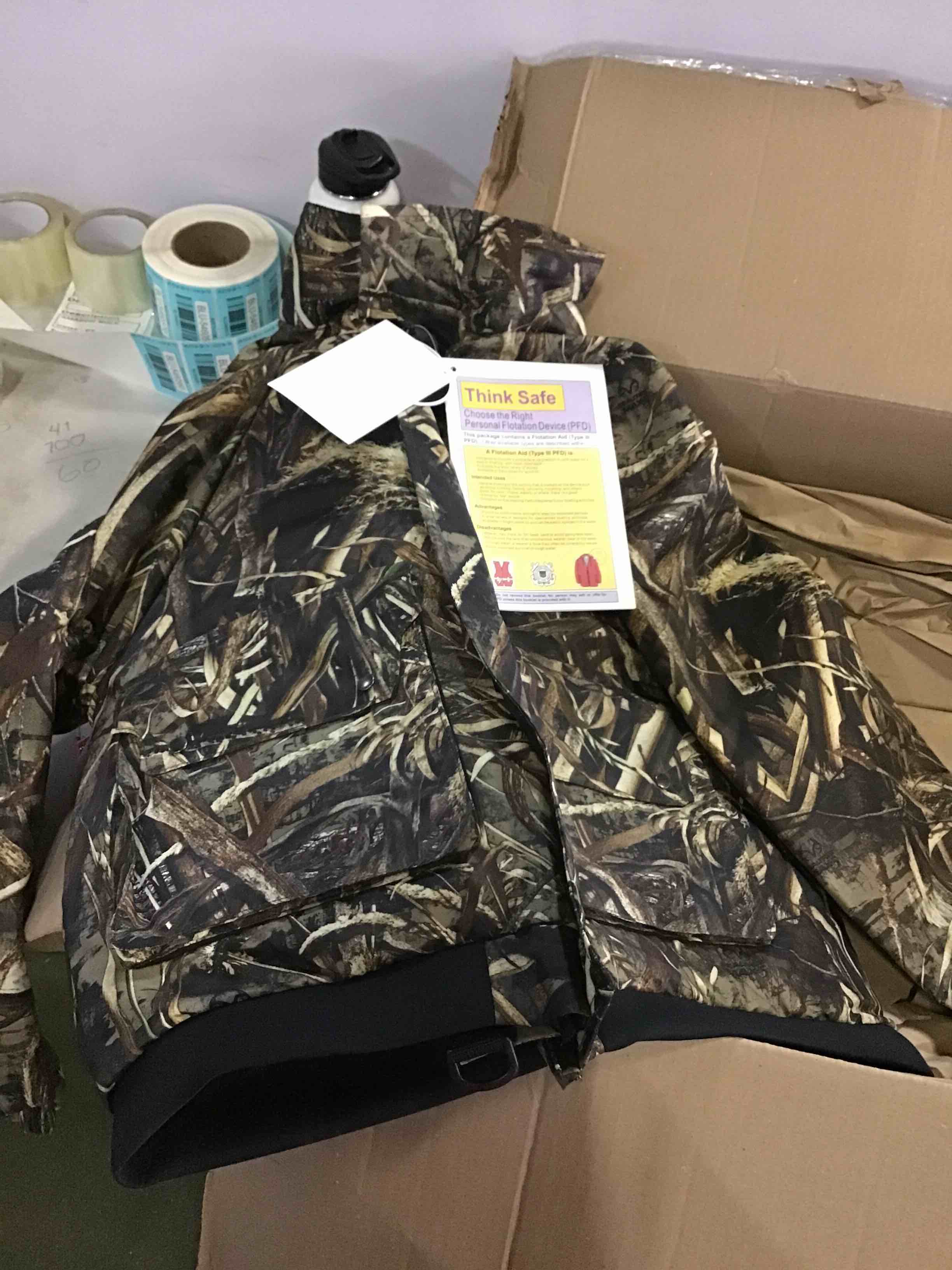 A flotation aid coat (adult XL)